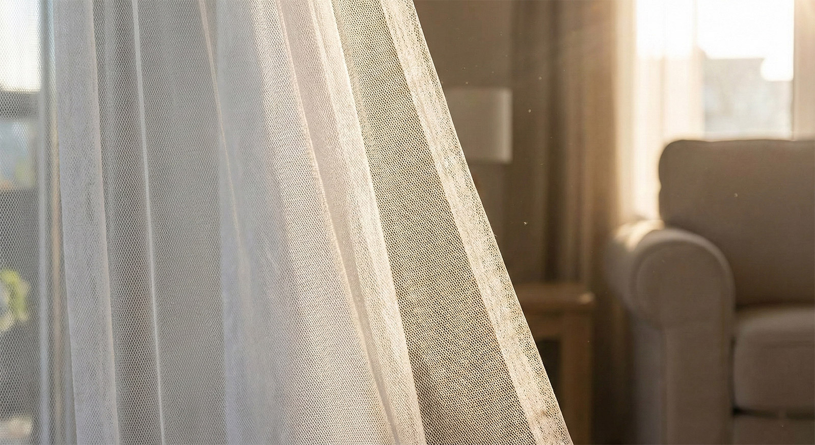 Лек и ефирен тюл от естествени материи